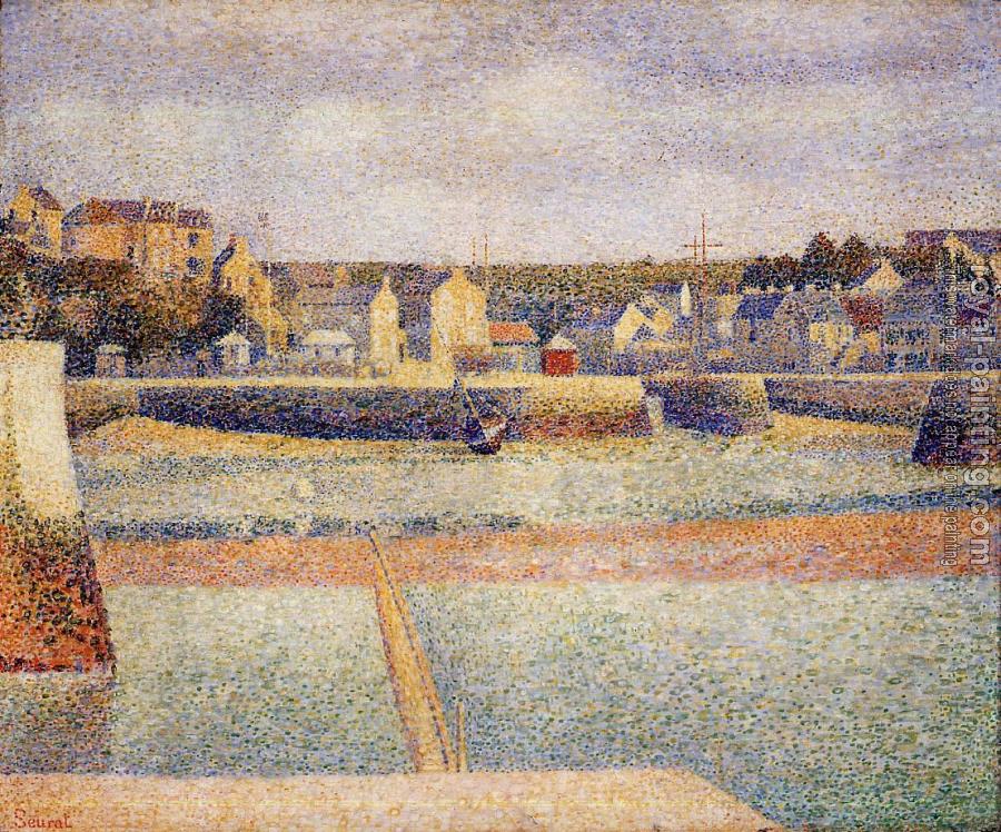 Georges Seurat : Port-en-Bessin, The Outer Harbor, Low Tide